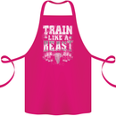 Train Like a Beast Gym Training Top Cotton Apron 100% Organic Pink