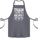 Train Like a Beast Gym Training Top Cotton Apron 100% Organic Steel