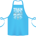 Train Like a Beast Gym Training Top Cotton Apron 100% Organic Turquoise