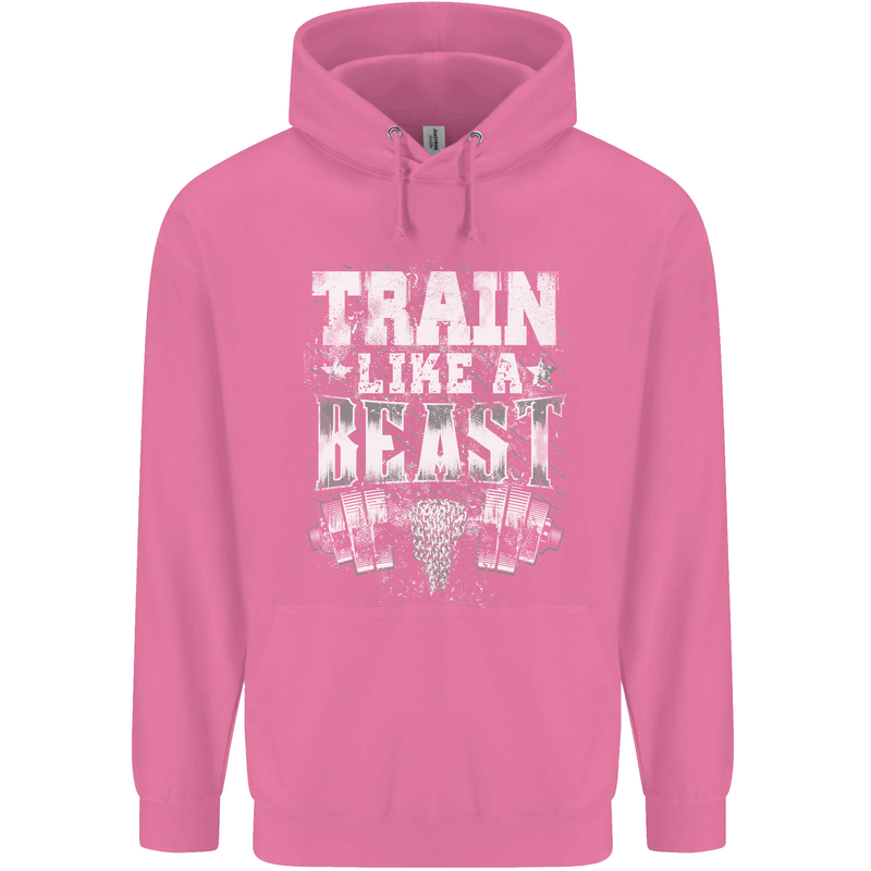 Train Like a Beast Gym Training Top Mens 80% Cotton Hoodie Azelea