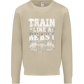 Train Like a Beast Gym Training Top Mens Sweatshirt Jumper Sand