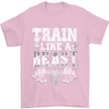 Train Like a Beast Gym Training Top Mens T-Shirt Cotton Gildan Light Pink