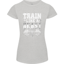 Train Like a Beast Gym Training Top Womens Petite Cut T-Shirt Sports Grey