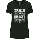 Train Like a Beast Gym Training Top Womens Wider Cut T-Shirt Black