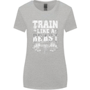 Train Like a Beast Gym Training Top Womens Wider Cut T-Shirt Sports Grey