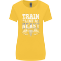 Train Like a Beast Gym Training Top Womens Wider Cut T-Shirt Yellow