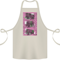 Trains Trainspotting Rail Carriages Cotton Apron 100% Organic Natural
