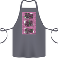 Trains Trainspotting Rail Carriages Cotton Apron 100% Organic Steel