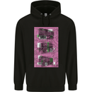 Trains Trainspotting Rail Carriages Mens 80% Cotton Hoodie Black