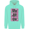 Trains Trainspotting Rail Carriages Mens 80% Cotton Hoodie Peppermint