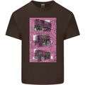 Trains Trainspotting Rail Carriages Mens Cotton T-Shirt Tee Top Dark Chocolate