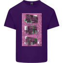 Trains Trainspotting Rail Carriages Mens Cotton T-Shirt Tee Top Purple