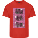Trains Trainspotting Rail Carriages Mens Cotton T-Shirt Tee Top Red