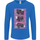 Trains Trainspotting Rail Carriages Mens Long Sleeve T-Shirt Royal Blue