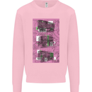 Trains Trainspotting Rail Carriages Mens Sweatshirt Jumper Light Pink