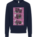 Trains Trainspotting Rail Carriages Mens Sweatshirt Jumper Navy Blue