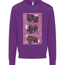 Trains Trainspotting Rail Carriages Mens Sweatshirt Jumper Purple