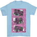 Trains Trainspotting Rail Carriages Mens T-Shirt Cotton Gildan Light Blue