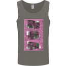 Trains Trainspotting Rail Carriages Mens Vest Tank Top Charcoal