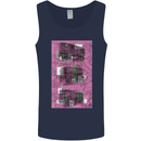 Trains Trainspotting Rail Carriages Mens Vest Tank Top Navy Blue
