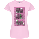 Trains Trainspotting Rail Carriages Womens Petite Cut T-Shirt Light Pink