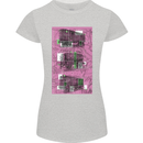 Trains Trainspotting Rail Carriages Womens Petite Cut T-Shirt Sports Grey