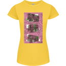 Trains Trainspotting Rail Carriages Womens Petite Cut T-Shirt Yellow