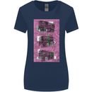 Trains Trainspotting Rail Carriages Womens Wider Cut T-Shirt Navy Blue