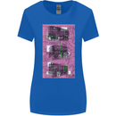 Trains Trainspotting Rail Carriages Womens Wider Cut T-Shirt Royal Blue
