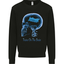 Trains on the Brain Trainspotting Funny Kids Sweatshirt Jumper Black
