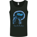 Trains on the Brain Trainspotting Funny Mens Vest Tank Top Black