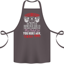 Tread Lightly Protective Dad Father's Day Cotton Apron 100% Organic Dark Grey