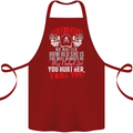 Tread Lightly Protective Dad Father's Day Cotton Apron 100% Organic Maroon