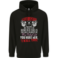 Tread Lightly Protective Dad Father's Day Mens 80% Cotton Hoodie Black