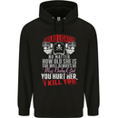 Tread Lightly Protective Dad Father's Day Mens 80% Cotton Hoodie Black