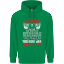 Tread Lightly Protective Dad Father's Day Mens 80% Cotton Hoodie Irish Green