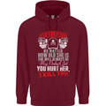 Tread Lightly Protective Dad Father's Day Mens 80% Cotton Hoodie Maroon
