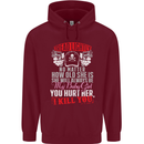 Tread Lightly Protective Dad Father's Day Mens 80% Cotton Hoodie Maroon