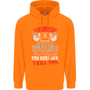 Tread Lightly Protective Dad Father's Day Mens 80% Cotton Hoodie Orange