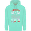 Tread Lightly Protective Dad Father's Day Mens 80% Cotton Hoodie Peppermint