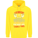 Tread Lightly Protective Dad Father's Day Mens 80% Cotton Hoodie Yellow
