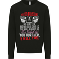 Tread Lightly Protective Dad Father's Day Mens Sweatshirt Jumper Black