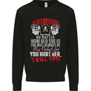 Tread Lightly Protective Dad Father's Day Mens Sweatshirt Jumper Black