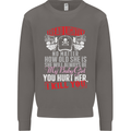 Tread Lightly Protective Dad Father's Day Mens Sweatshirt Jumper Charcoal