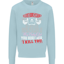 Tread Lightly Protective Dad Father's Day Mens Sweatshirt Jumper Light Blue