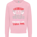 Tread Lightly Protective Dad Father's Day Mens Sweatshirt Jumper Light Pink