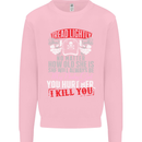 Tread Lightly Protective Dad Father's Day Mens Sweatshirt Jumper Light Pink