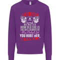 Tread Lightly Protective Dad Father's Day Mens Sweatshirt Jumper Purple