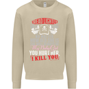 Tread Lightly Protective Dad Father's Day Mens Sweatshirt Jumper Sand