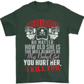 Tread Lightly Protective Dad Father's Day Mens T-Shirt Cotton Gildan Forest Green